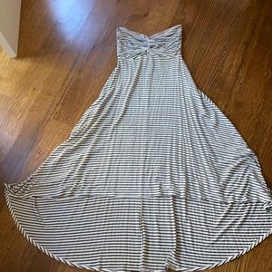 Strapless cotton dress